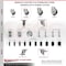 Service Caster 3.5 Inch 316SS Thermoplastic Rubber 1-7/8 Inch Stem Caster Lock Brake SCC, 2PK SCC-SS316TTLEX20S3514-TPRB-2-S-2-178 - alternate 3